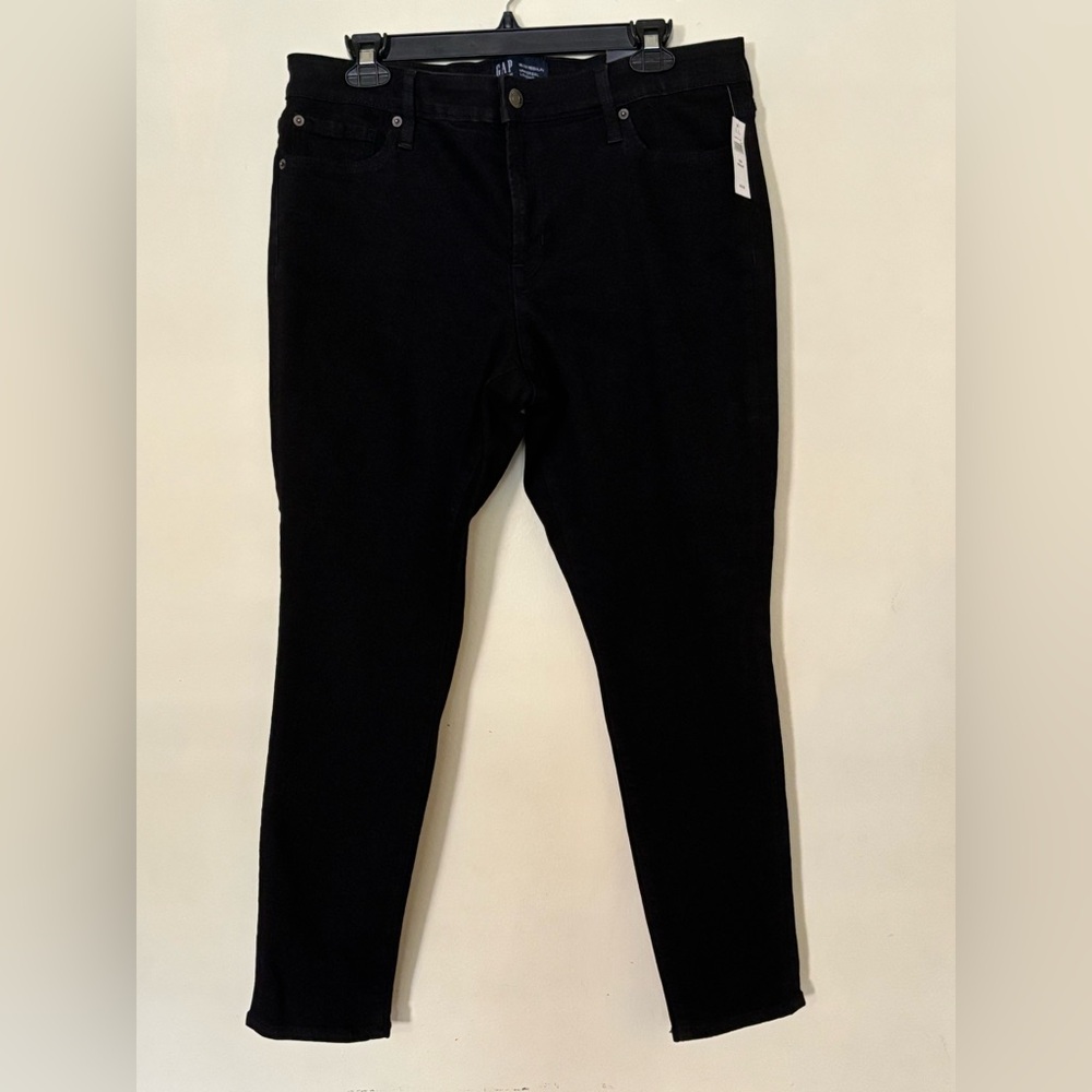GAP Black Denim Jeans Mid Rise Skinny